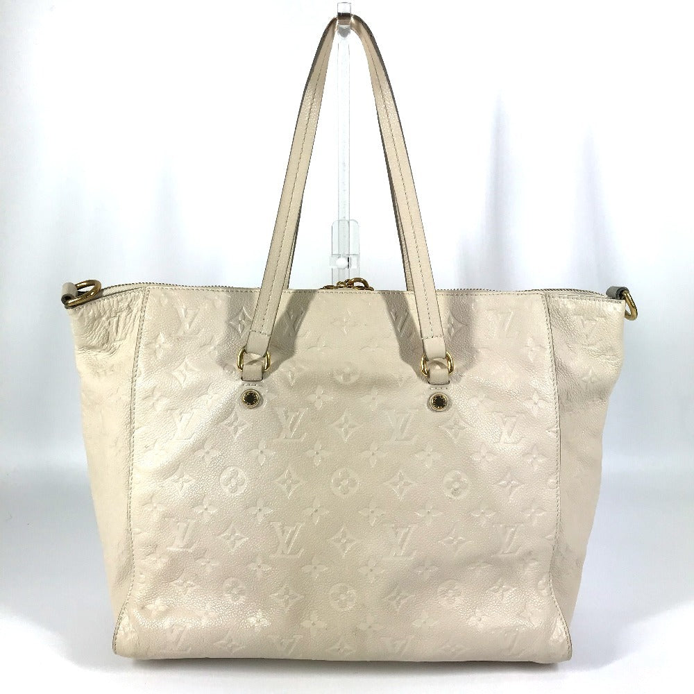 LOUIS VUITTON M93411 モノグラムアンプラント ルミニューズPM カバン トートバッグ 肩掛け ショルダーバッグ モノグラムアンプラントレザー ユニセックス ネージュ ホワイト
