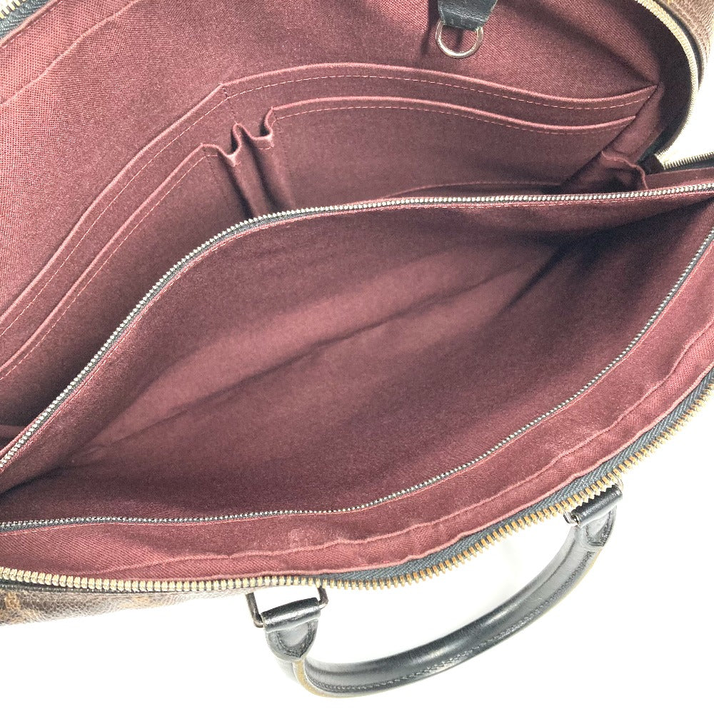 LOUIS VUITTON M40225 モノグラムマカサー ポルトドキュマン・ヴォワヤージュ PDV カバン トートバッグ ビジネスバッグ モノグラムマカサーキャンバス メンズ ブラウン