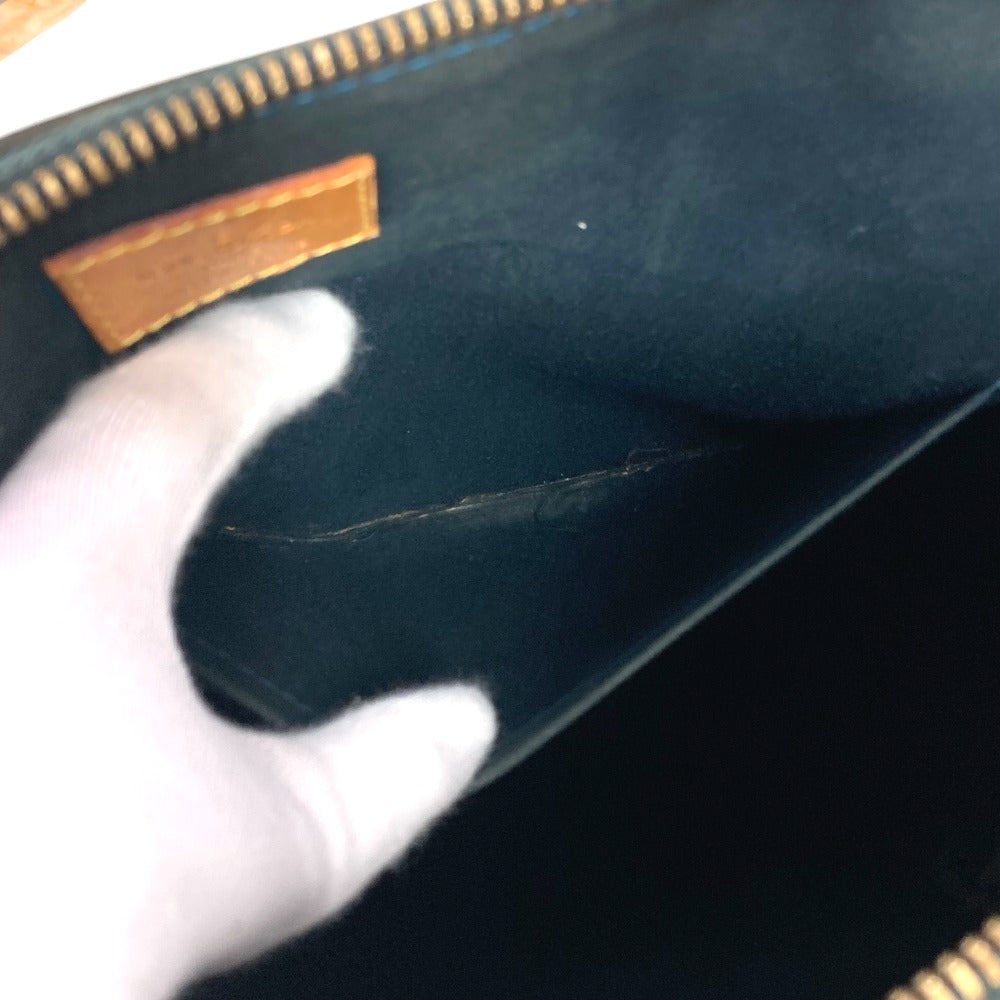LOUIS VUITTON M93673 モノグラムヴェルニ ベルヴューGM カバン 肩掛け トートバッグ ショルダーバッグ モノグラムヴェルニキャンバス レディース ブルーニュイ グリーン