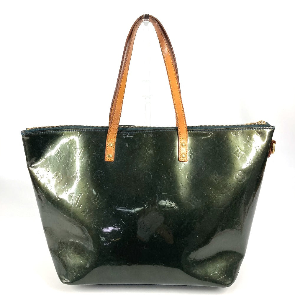 LOUIS VUITTON M93673 モノグラムヴェルニ ベルヴューGM カバン 肩掛け トートバッグ ショルダーバッグ モノグラムヴェルニキャンバス レディース ブルーニュイ グリーン