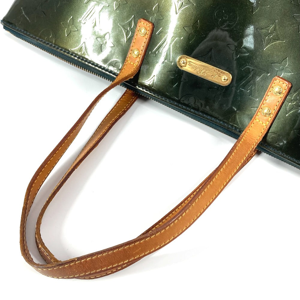 LOUIS VUITTON M93673 モノグラムヴェルニ ベルヴューGM カバン 肩掛け トートバッグ ショルダーバッグ モノグラムヴェルニキャンバス レディース ブルーニュイ グリーン