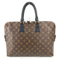 LOUIS VUITTON M40868 モノグラムマカサー ポルトドキュマン ジュール PDJ ビジネスバッグ カバン ハンドバッグ モノグラムマカサーキャンバス メンズ ブラウン