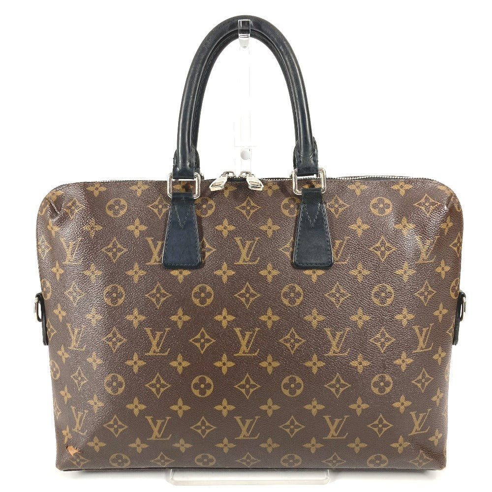 LOUIS VUITTON M40868 モノグラムマカサー ポルトドキュマン ジュール PDJ ビジネスバッグ カバン ハンドバッグ モノグラムマカサーキャンバス メンズ ブラウン