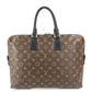 LOUIS VUITTON M40868 モノグラムマカサー ポルトドキュマン ジュール PDJ ビジネスバッグ カバン ハンドバッグ モノグラムマカサーキャンバス メンズ ブラウン