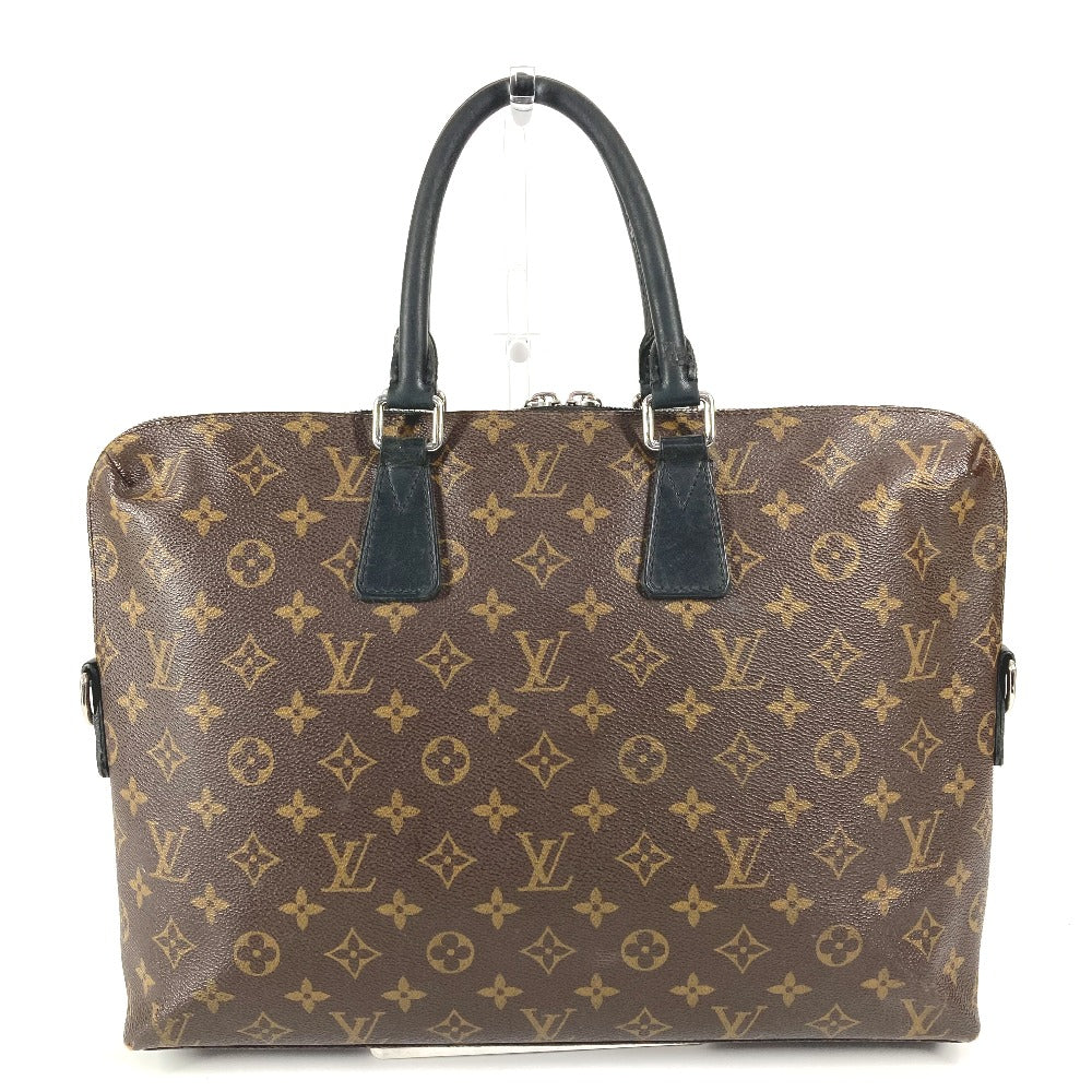 LOUIS VUITTON M40868 モノグラムマカサー ポルトドキュマン ジュール PDJ ビジネスバッグ カバン ハンドバッグ モノグラムマカサーキャンバス メンズ ブラウン