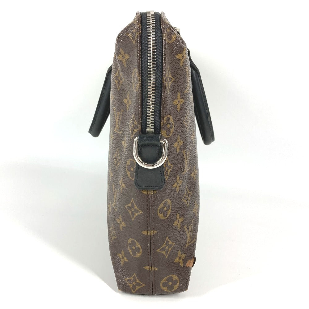LOUIS VUITTON M40868 モノグラムマカサー ポルトドキュマン ジュール PDJ ビジネスバッグ カバン ハンドバッグ モノグラムマカサーキャンバス メンズ ブラウン