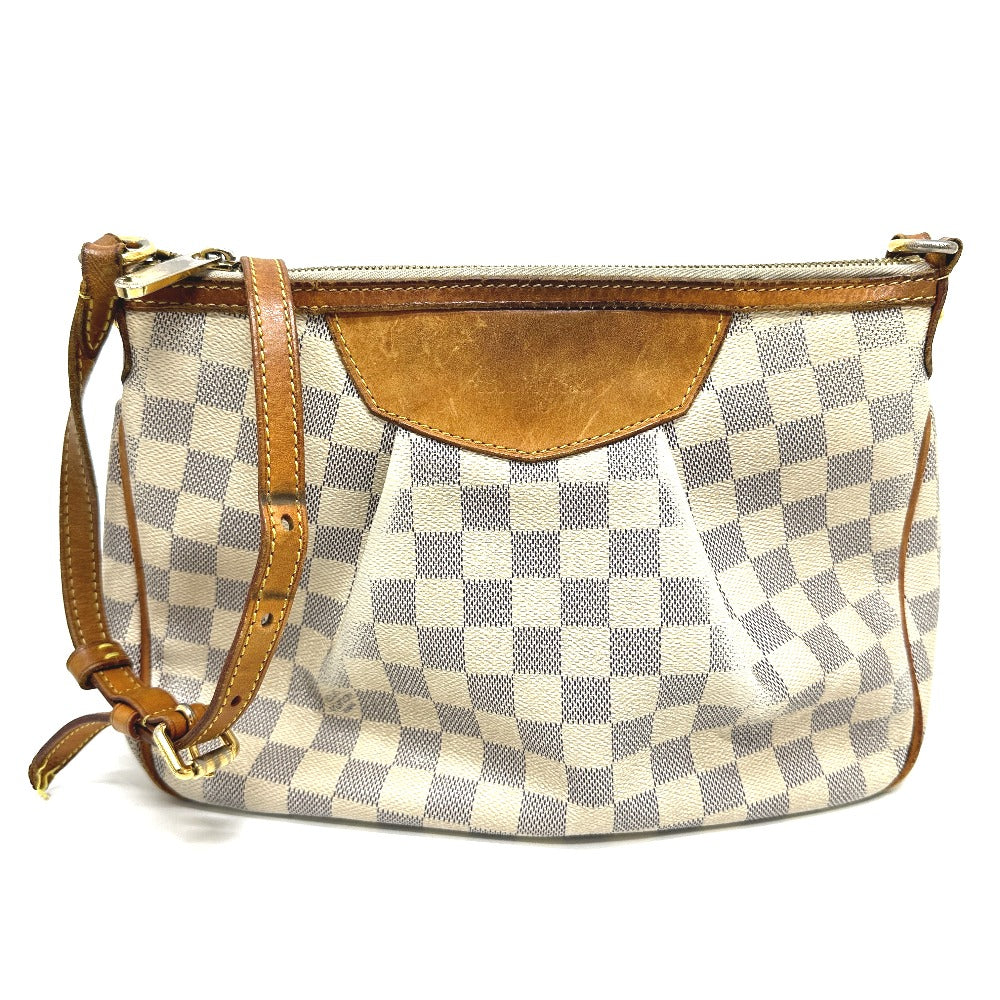 LOUIS VUITTON N41113 ダミエアズール シラクーサPM カバン 斜め掛け ショルダーバッグ ダミエアズールキャンバス レディース ホワイト