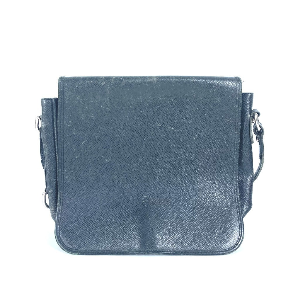 LOUIS VUITTON M32482 タイガ アンドレイ カバン 斜め掛け フラップ ショルダーバッグ タイガレザー ユニセックス アルドワーズ ブラック