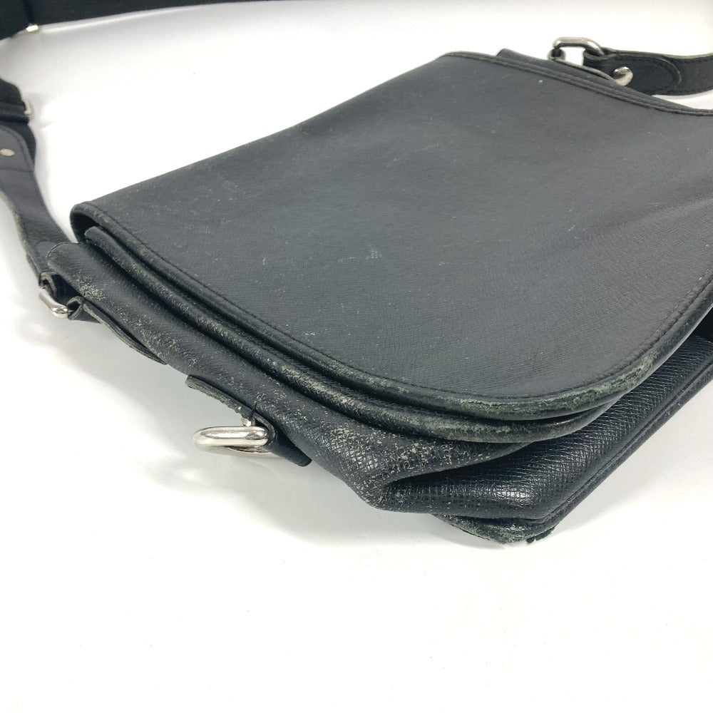 LOUIS VUITTON M32482 タイガ アンドレイ カバン 斜め掛け フラップ ショルダーバッグ タイガレザー ユニセックス アルドワーズ ブラック