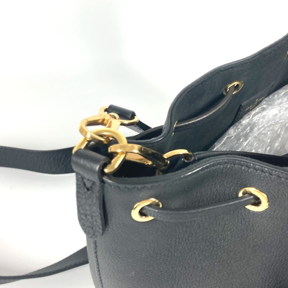 LOUIS VUITTON M57687 ロックミーバケットNV 巾着 2WAYバッグ ハンドバッグ 斜め掛け ショルダーバッグ レザー レディース ノワール ブラック