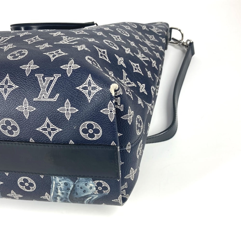 LOUIS VUITTON M54127 モノグラムサバンナ ジェイク アンド ディノス チャップマン 2WAYバッグ ショルダーバッグ 斜め掛け トートバッグ モノグラムサバンナキャンバス ユニセックス アンクル ネイビー