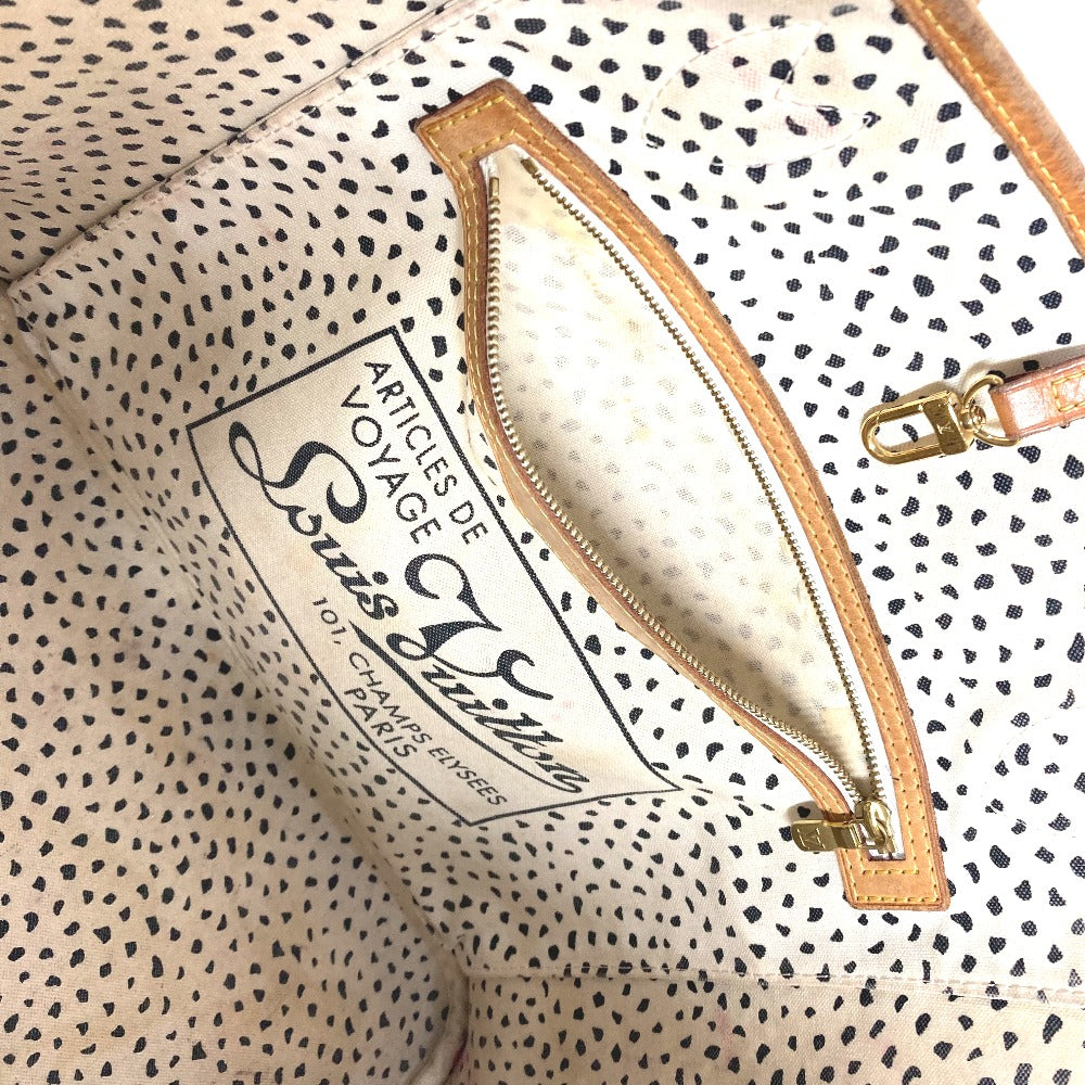 LOUIS VUITTON M40684 モノグラム パンプキンドット ネヴァーフルMM カバン 草間彌生コラボ トートバッグ ショルダーバッグ モノグラムキャンバス レディース ホワイト