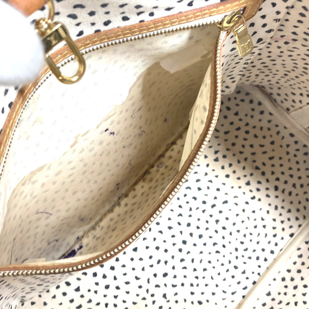 LOUIS VUITTON M40684 Monogram Pumpkin Dot Neverfull MM Yayoi Kusama Collaboration Tote Bag Shoulder Bag MonogramCanvas White/Brown Used