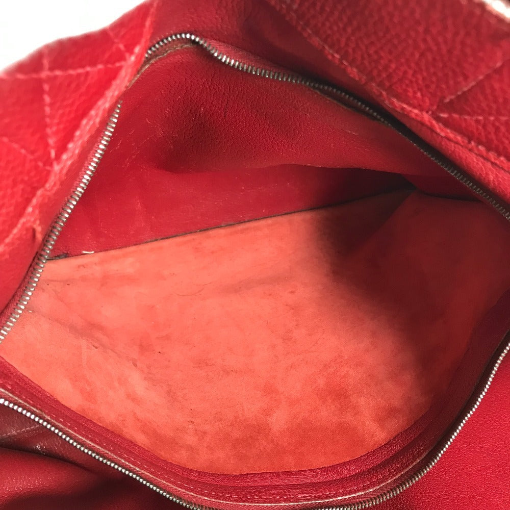 HERMES フールトゥMM トートバッグ オールレザー 革 カバン バッグ ハンドバッグ レザー ユニセックス レッド