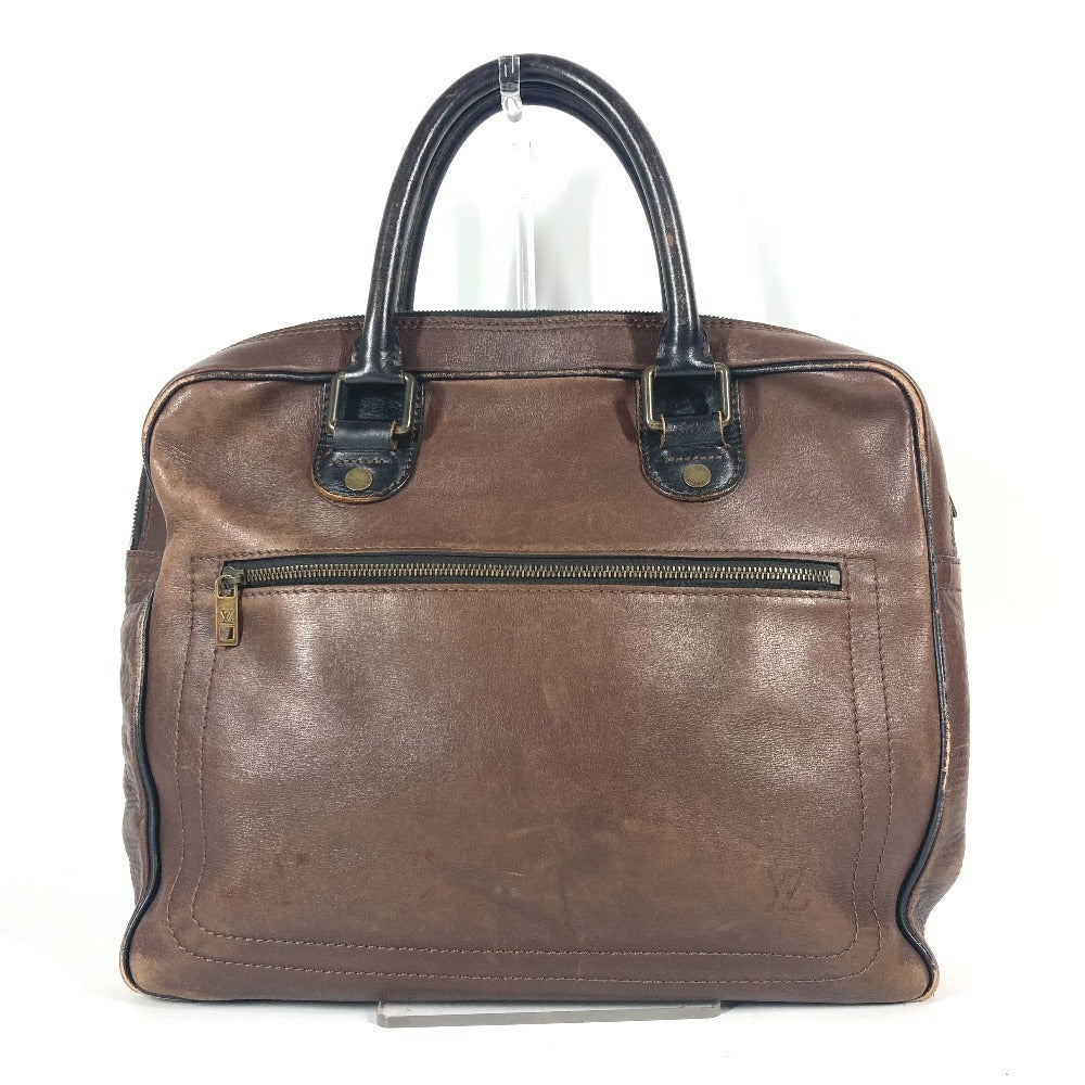 LOUIS VUITTON M92532 Utah Yulong Handbag, Tote Bag, Briefcase, Business Bag, Utah Leather, Men's, Brown
