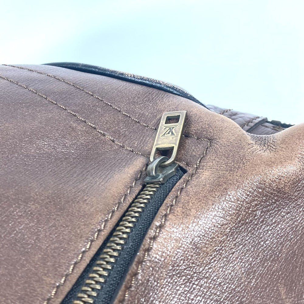 LOUIS VUITTON M92532 Utah Yulong Handbag, Tote Bag, Briefcase, Business Bag, Utah Leather, Men's, Brown