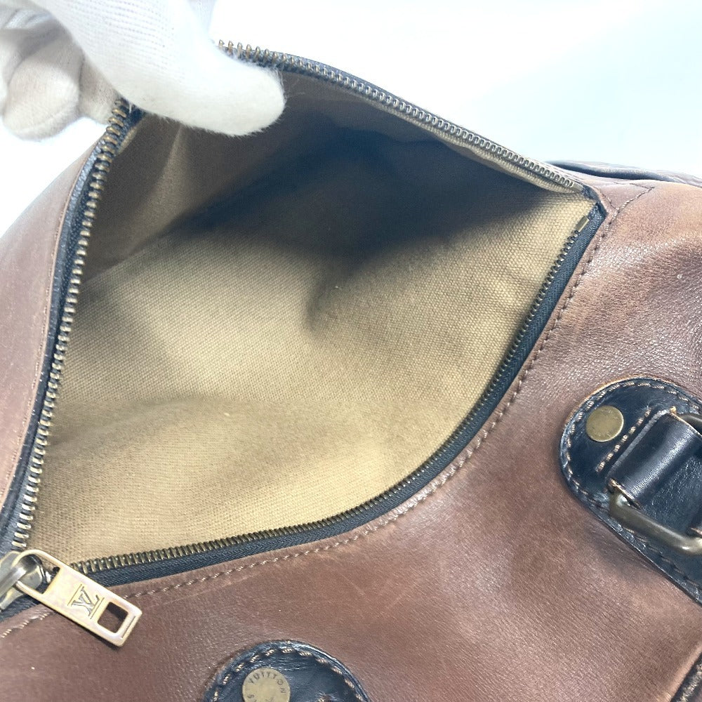 LOUIS VUITTON M92532 Utah Yulong Handbag, Tote Bag, Briefcase, Business Bag, Utah Leather, Men's, Brown