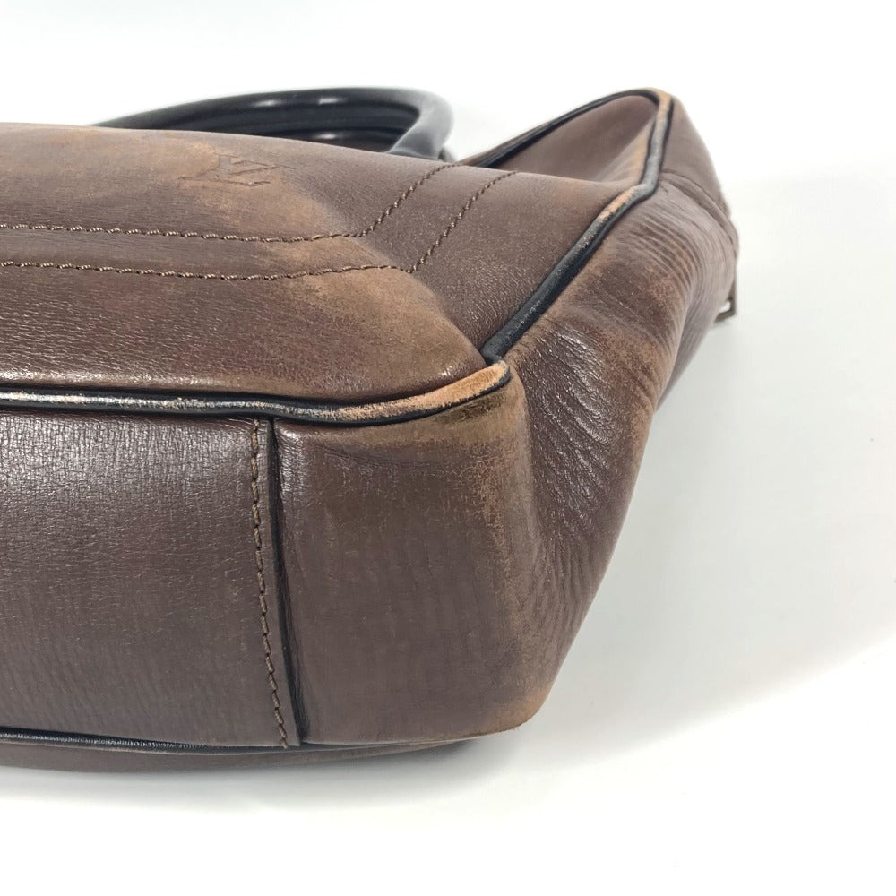 LOUIS VUITTON M92532 Utah Yulong Handbag, Tote Bag, Briefcase, Business Bag, Utah Leather, Men's, Brown