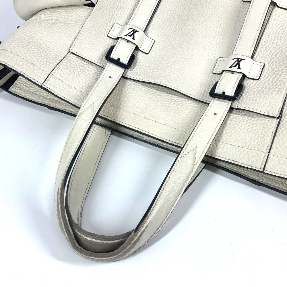 LOUIS VUITTON M58477 モノグラム クリストファートート カバン 2WAYバッグ トートバッグ 斜め掛け ショルダーバッグ トリヨンレザー ユニセックス ブロン ホワイト