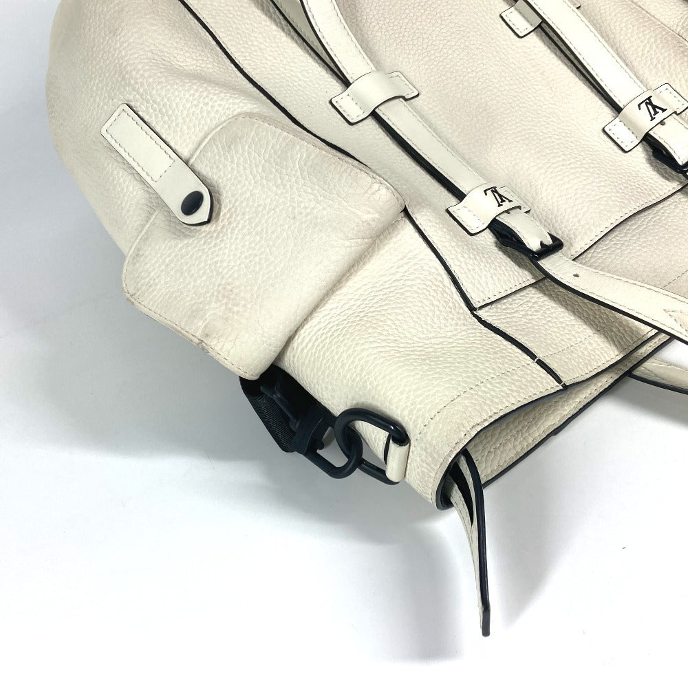 LOUIS VUITTON M58477 モノグラム クリストファートート カバン 2WAYバッグ トートバッグ 斜め掛け ショルダーバッグ トリヨンレザー ユニセックス ブロン ホワイト