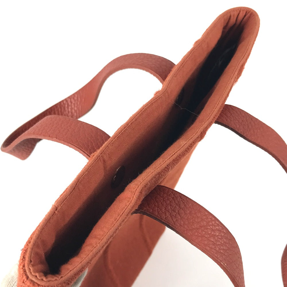 HERMES アメダバ PM カバン トートバッグ ミニバッグ ミニトート 手提げ バッグ ハンドバッグ ウール レディース オレンジ