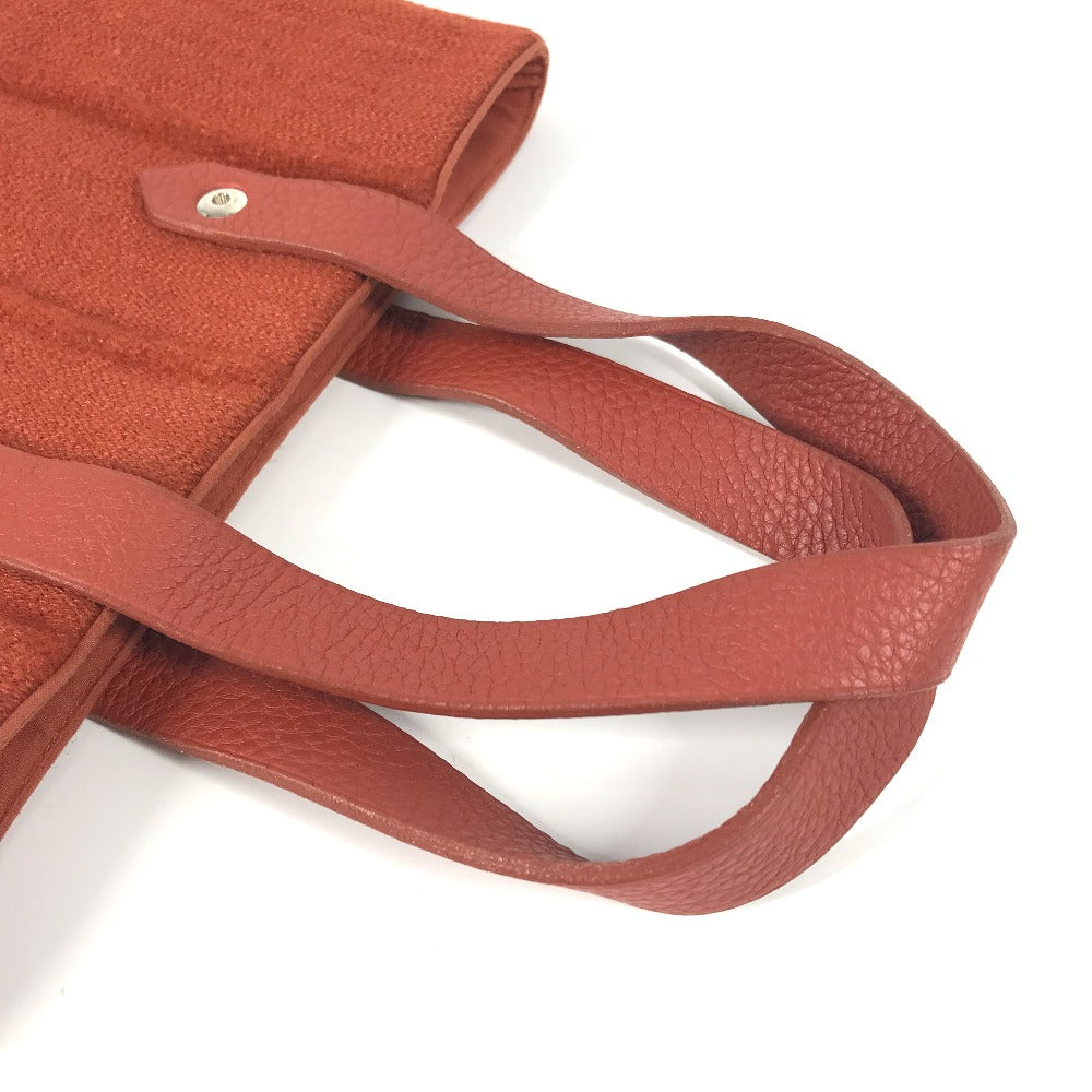 HERMES アメダバ PM カバン トートバッグ ミニバッグ ミニトート 手提げ バッグ ハンドバッグ ウール レディース オレンジ