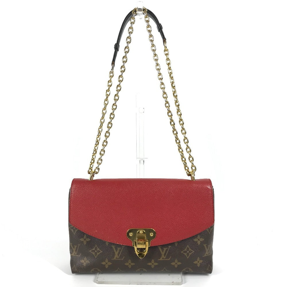 LOUIS VUITTON M43713 モノグラム サンプラシード カバン 斜め掛け チェーンバッグ ポシェット フラップ ショルダーバッグ モノグラムキャンバス レディース ブラウン