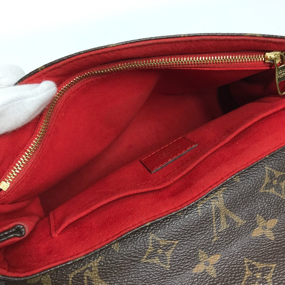 LOUIS VUITTON M43713 モノグラム サンプラシード カバン 斜め掛け チェーンバッグ ポシェット フラップ ショルダーバッグ モノグラムキャンバス レディース ブラウン