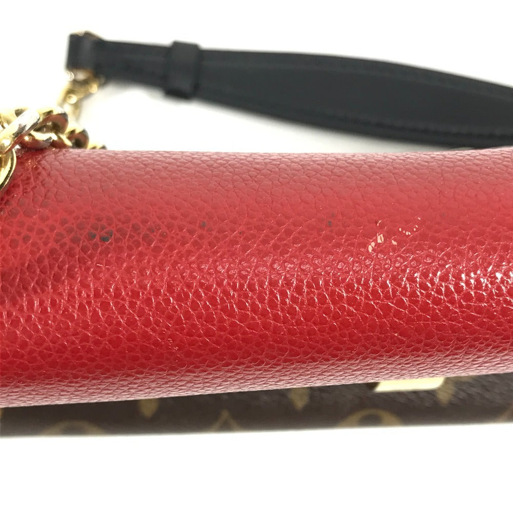 LOUIS VUITTON M43713 モノグラム サンプラシード カバン 斜め掛け チェーンバッグ ポシェット フラップ ショルダーバッグ モノグラムキャンバス レディース ブラウン