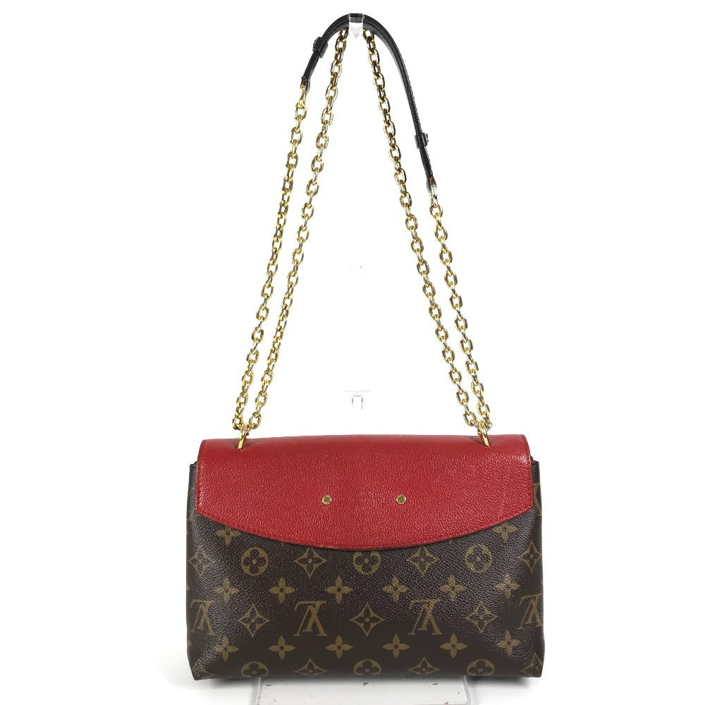 LOUIS VUITTON M43713 モノグラム サンプラシード カバン 斜め掛け チェーンバッグ ポシェット フラップ ショルダーバッグ モノグラムキャンバス レディース ブラウン