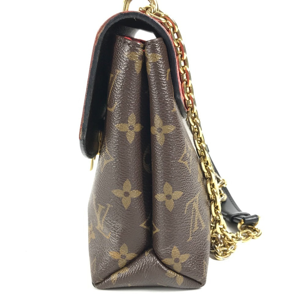 LOUIS VUITTON M43713 モノグラム サンプラシード カバン 斜め掛け チェーンバッグ ポシェット フラップ ショルダーバッグ モノグラムキャンバス レディース ブラウン