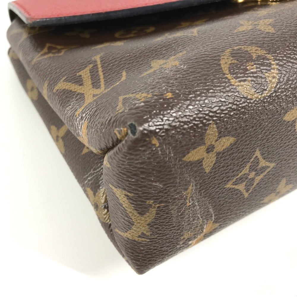LOUIS VUITTON M43713 モノグラム サンプラシード カバン 斜め掛け チェーンバッグ ポシェット フラップ ショルダーバッグ モノグラムキャンバス レディース ブラウン