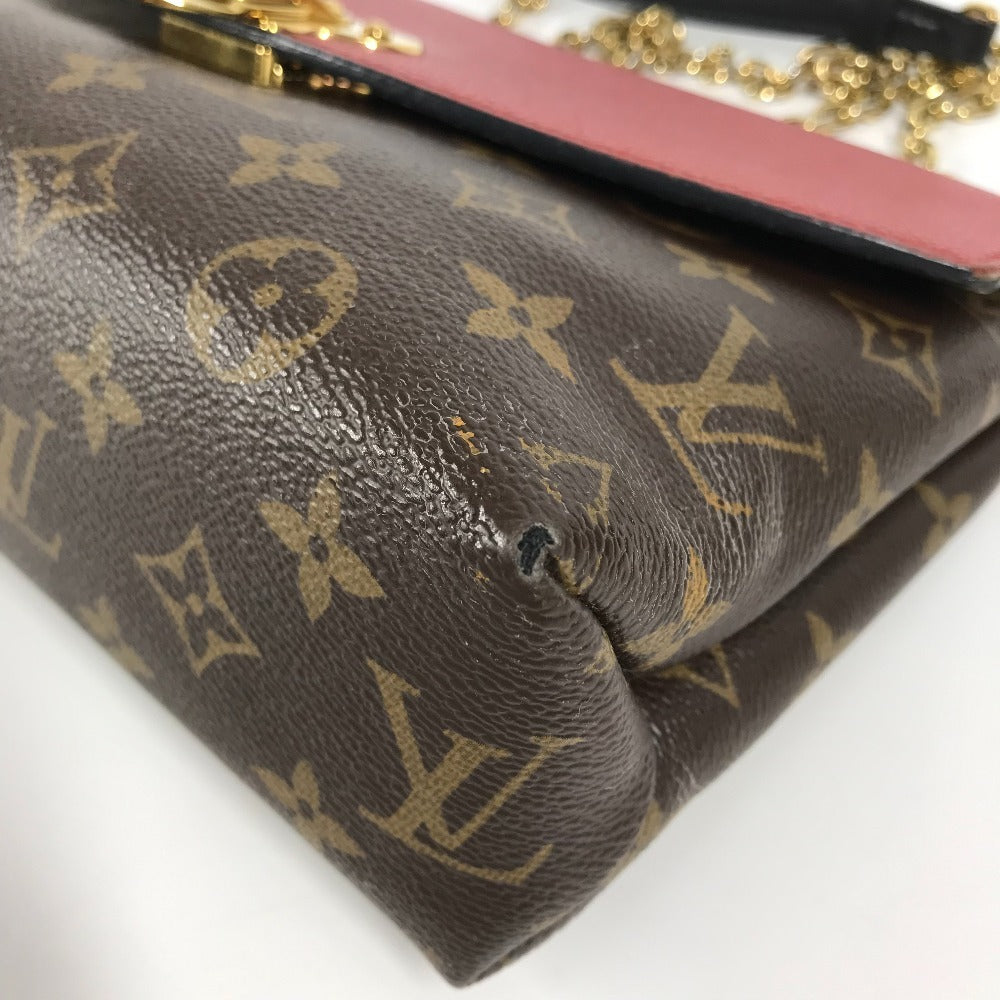 LOUIS VUITTON M43713 モノグラム サンプラシード カバン 斜め掛け チェーンバッグ ポシェット フラップ ショルダーバッグ モノグラムキャンバス レディース ブラウン