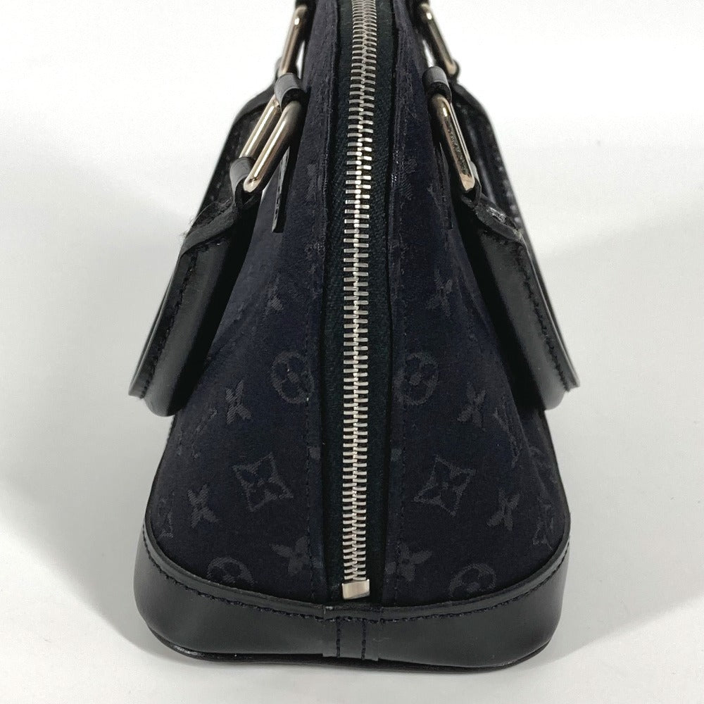 LOUIS VUITTON M92146 モノグラムサテン リトルアルマ カバン ミニバッグ ポーチ ハンドバッグ サテン/レザー レディース ノワール ブラック