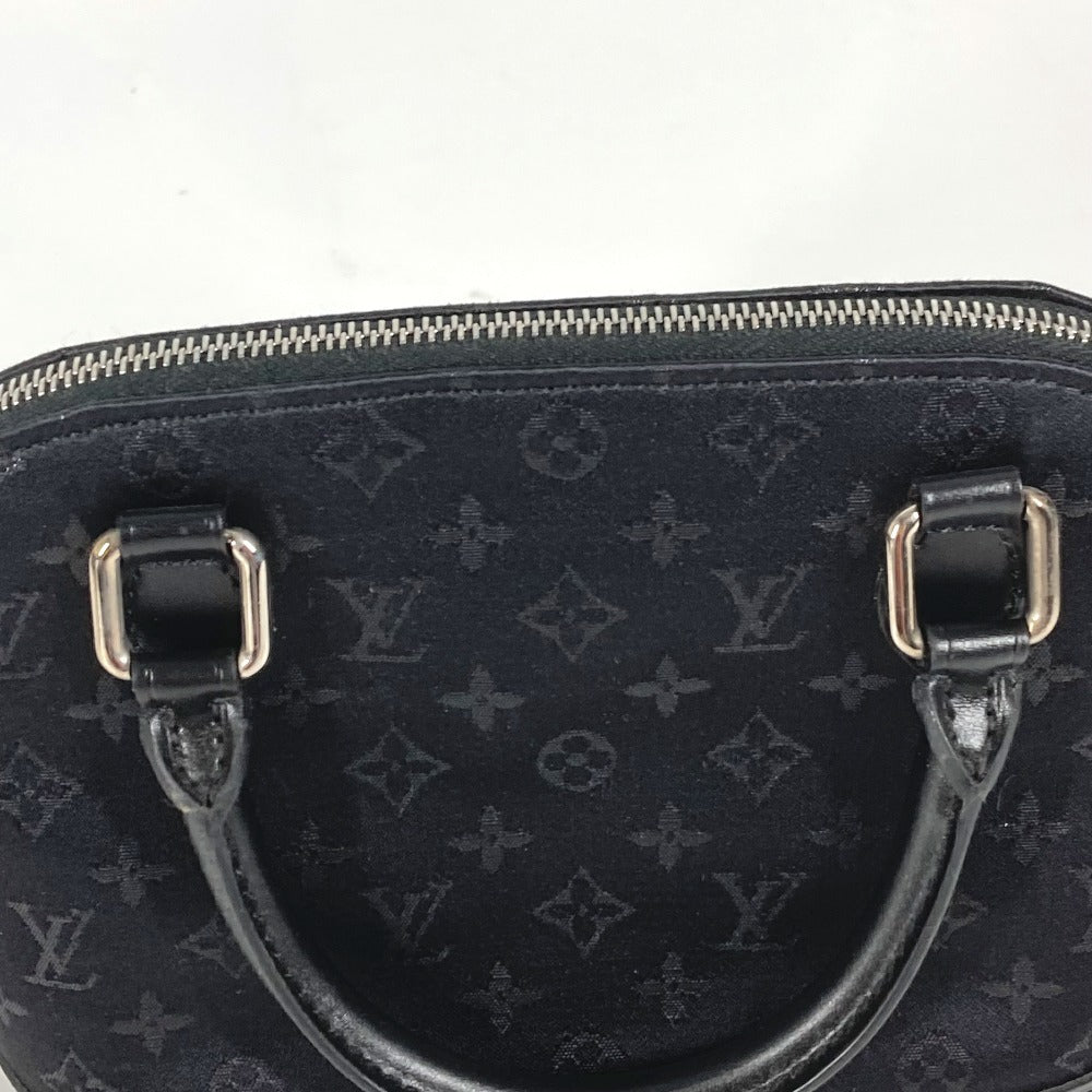 LOUIS VUITTON M92146 モノグラムサテン リトルアルマ カバン ミニバッグ ポーチ ハンドバッグ サテン/レザー レディース ノワール ブラック