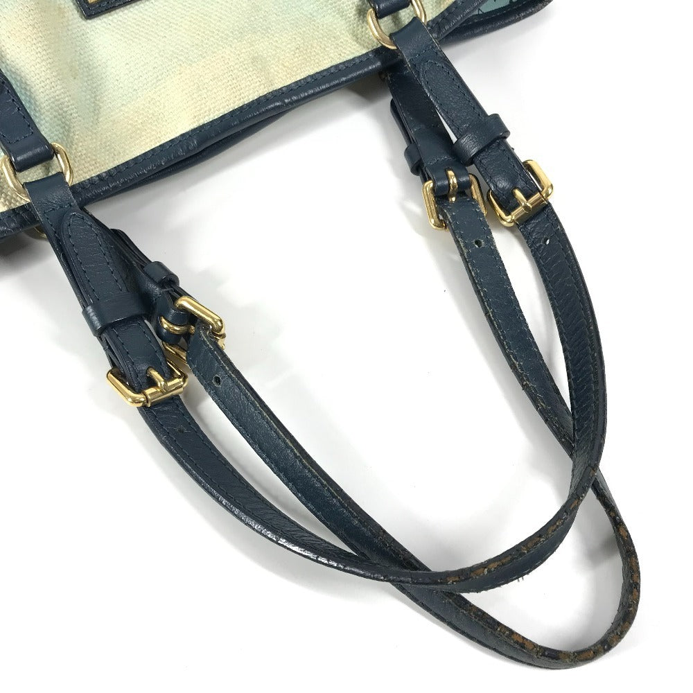 LOUIS VUITTON M93769 Ior Cabas PM Escale Shoulder Tote Bag, Canvas, Women's, Blue