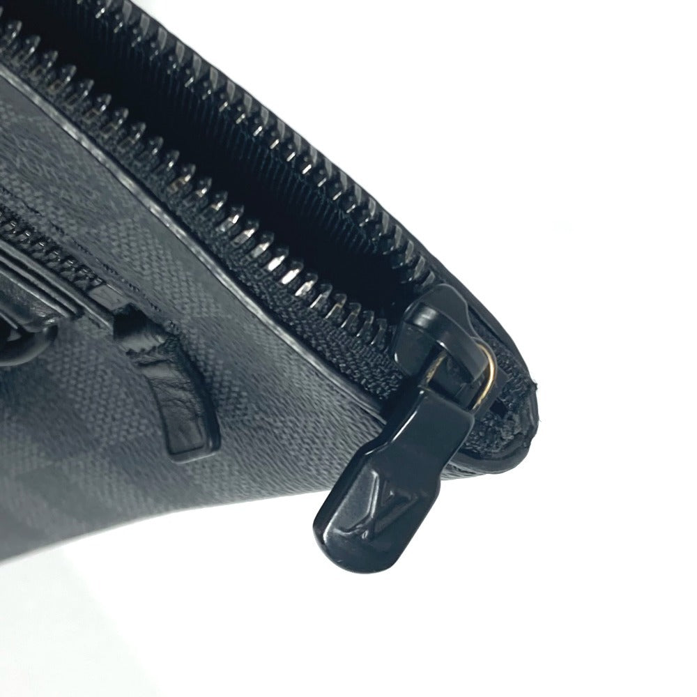 LOUIS VUITTON N40505 ダミエグラフィット テイクオフ・ポーチ ポーチ カバン セカンドバッグ ストラップ付 クラッチバッグ ダミエグラフィットキャンバス ユニセックス ブラック