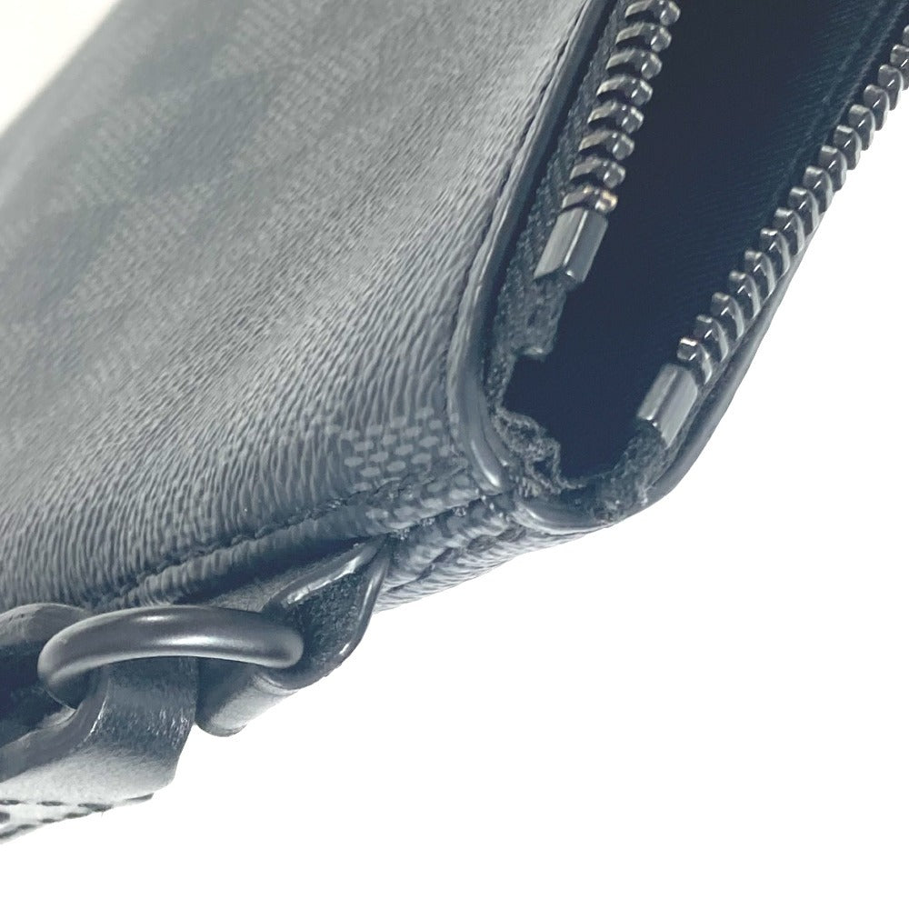 LOUIS VUITTON N40505 ダミエグラフィット テイクオフ・ポーチ ポーチ カバン セカンドバッグ ストラップ付 クラッチバッグ ダミエグラフィットキャンバス ユニセックス ブラック