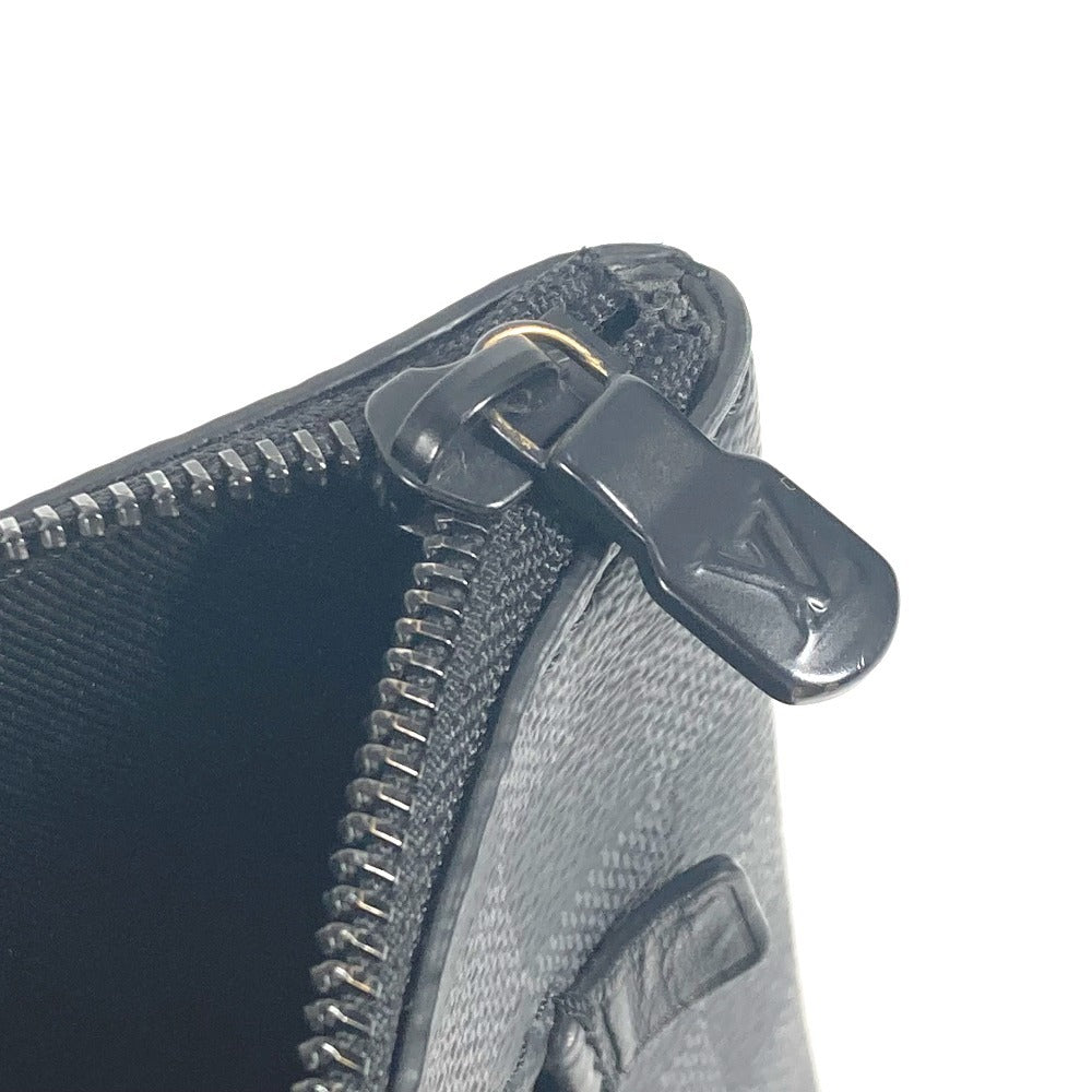 LOUIS VUITTON N40505 ダミエグラフィット テイクオフ・ポーチ ポーチ カバン セカンドバッグ ストラップ付 クラッチバッグ ダミエグラフィットキャンバス ユニセックス ブラック
