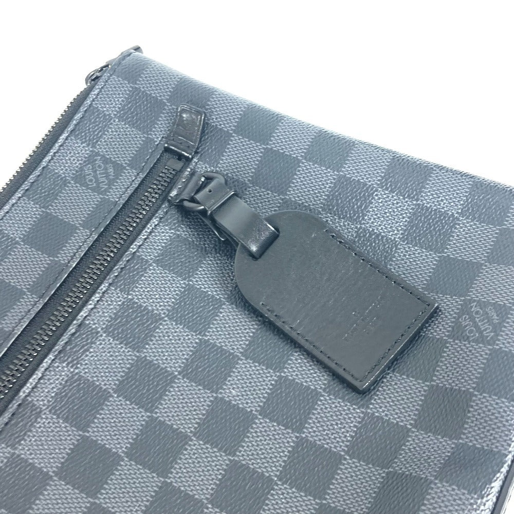 LOUIS VUITTON N40505 ダミエグラフィット テイクオフ・ポーチ ポーチ カバン セカンドバッグ ストラップ付 クラッチバッグ ダミエグラフィットキャンバス ユニセックス ブラック