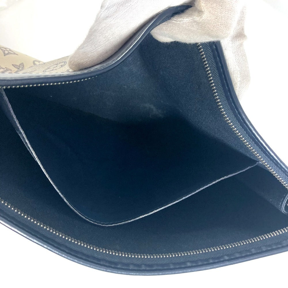 LOUIS VUITTON M66649 モノグラムサバンナ チャップマンブラザーズ ポシェット・ヴォワヤージュ GM ポーチ カバン セカンドバッグ クラッチバッグ レザー ユニセックス ネイビー