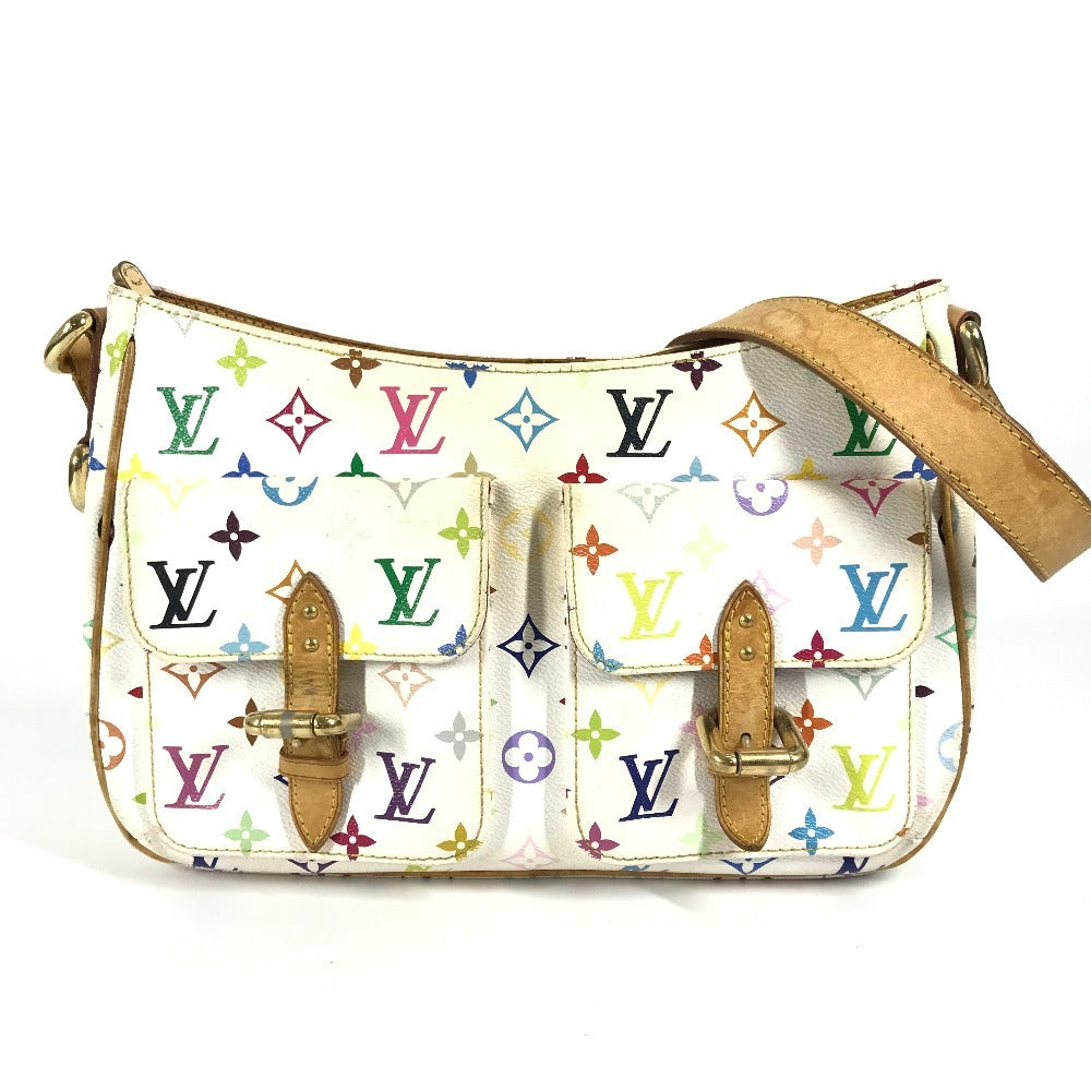 LOUIS VUITTON M40051 モノグラムマルチカラー ロッジGM カバン 斜め掛け ショルダーバッグ モノグラムマルチカラーキャンバス レディース ブロン ホワイト