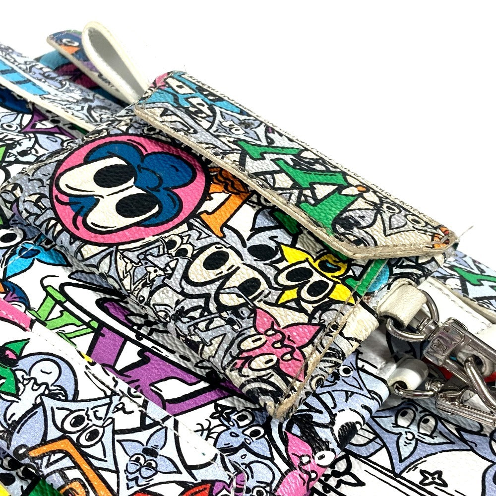 LOUIS VUITTON Ｍ82014 モノグラム コミック トリオ アンヴェロップ ポーチ カバン セカンドバッグ ストラップ付 カードケース クラッチバッグ レザー/キャンバス ユニセックス マルチカラー
