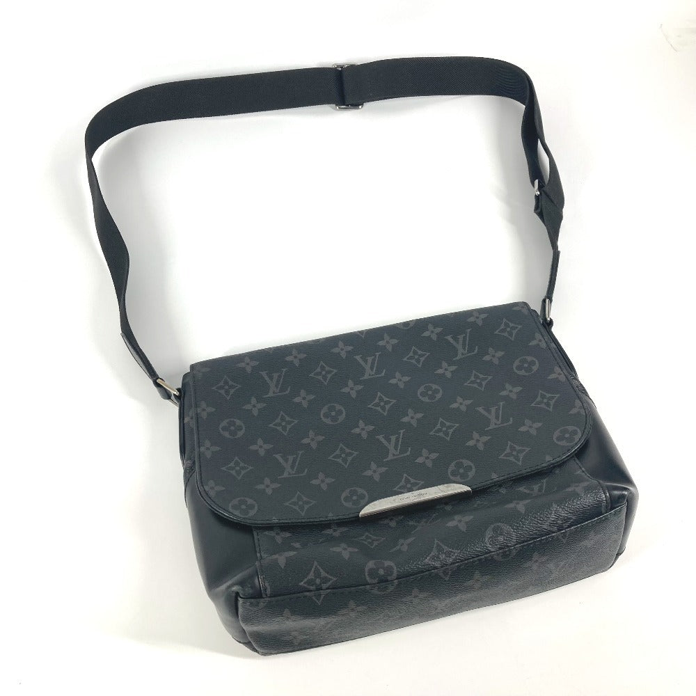 LOUIS VUITTON M40539 モノグラムエクリプス メッセンジャー エクスプローラーMM カバン フラップ 斜め掛け ショルダーバッグ モノグラムエクリプスキャンバス ユニセックス ブラック