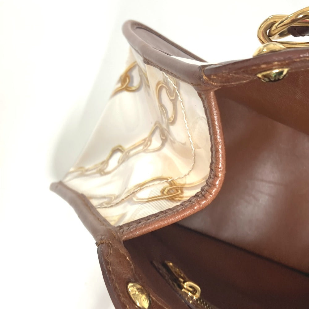 LOUIS VUITTON M95157 モノグラムチャーム カバ カバン ハンドバッグ トートバッグ ショルダーバッグ ビニール/レザー レディース ブラウン