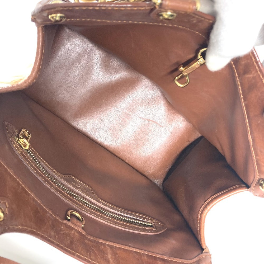 LOUIS VUITTON M95157 モノグラムチャーム カバ カバン ハンドバッグ トートバッグ ショルダーバッグ ビニール/レザー レディース ブラウン