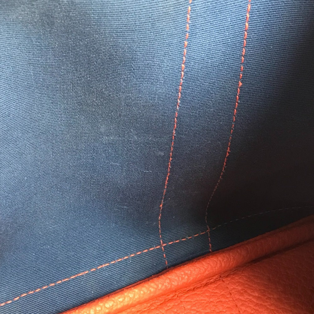 HERMES ガーデンパー ティTPM カバン ハンドバッグ バイカラー トートバッグ レザー/キャンバス レディース ブルー