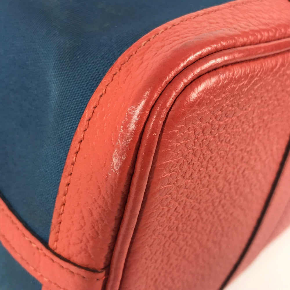 HERMES ガーデンパー ティTPM カバン ハンドバッグ バイカラー トートバッグ レザー/キャンバス レディース ブルー