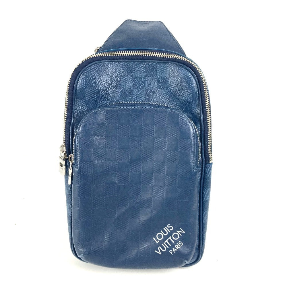 LOUIS VUITTON N40439 ダミエスクエアード アヴェニュー・スリングバッグ カバン ベルトバッグ ショルダーバッグ クロス ボディバッグ ダミエグラフィットキャンバス ユニセックス ネイビー