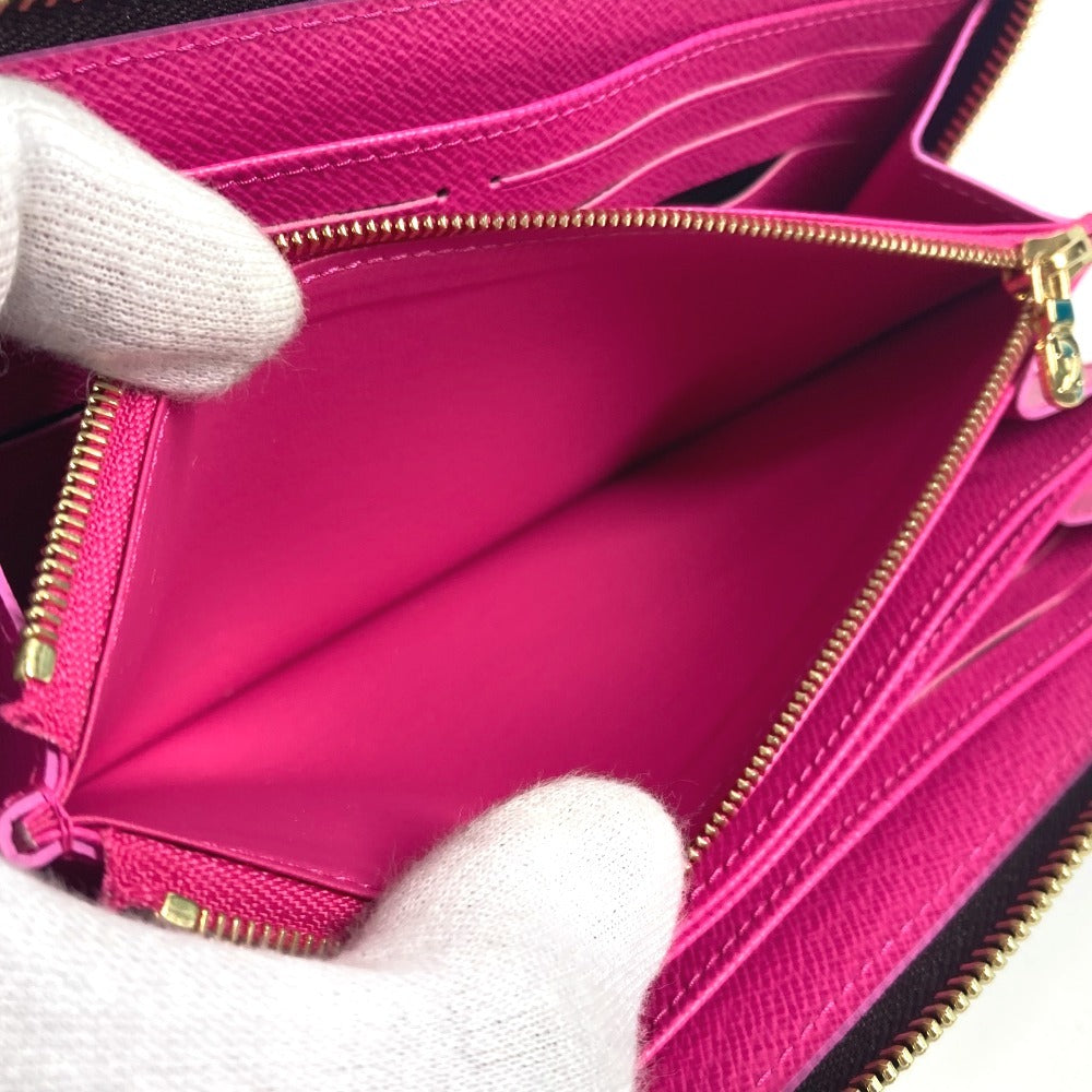 LOUIS VUITTON Ｍ14162 日本限定 LV × TM ジッピー・ウォレット モノグラム 村上隆 ラウンドファスナー 長財布 モノグラムキャンバス ユニセックス ブラウン